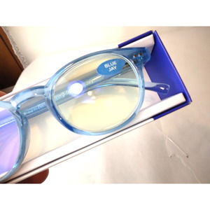 Readerest Blue Light Blocking Reading Glasses Blue Jay +3.50 Magnification